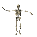 dancing skeleton
